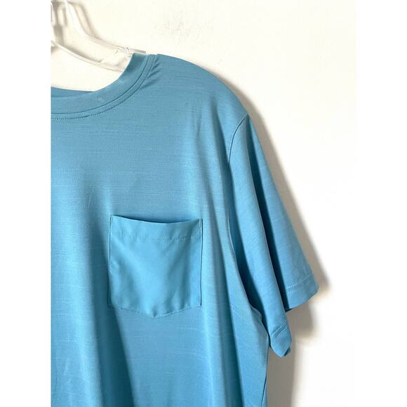 Puma Lightweight Performance Golf UPF 50 T-Shirt Teal Blue Size Medium NEW - Picture 3 of 9